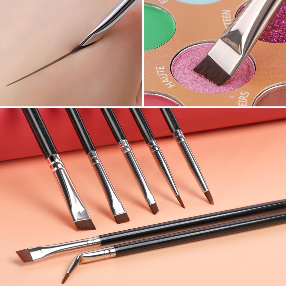 KINGMAS flat line brush guides lash-line application with control.