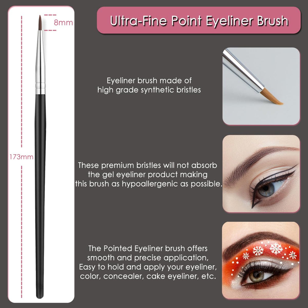 Kingmas flat eyeliner brush for smooth, even application
