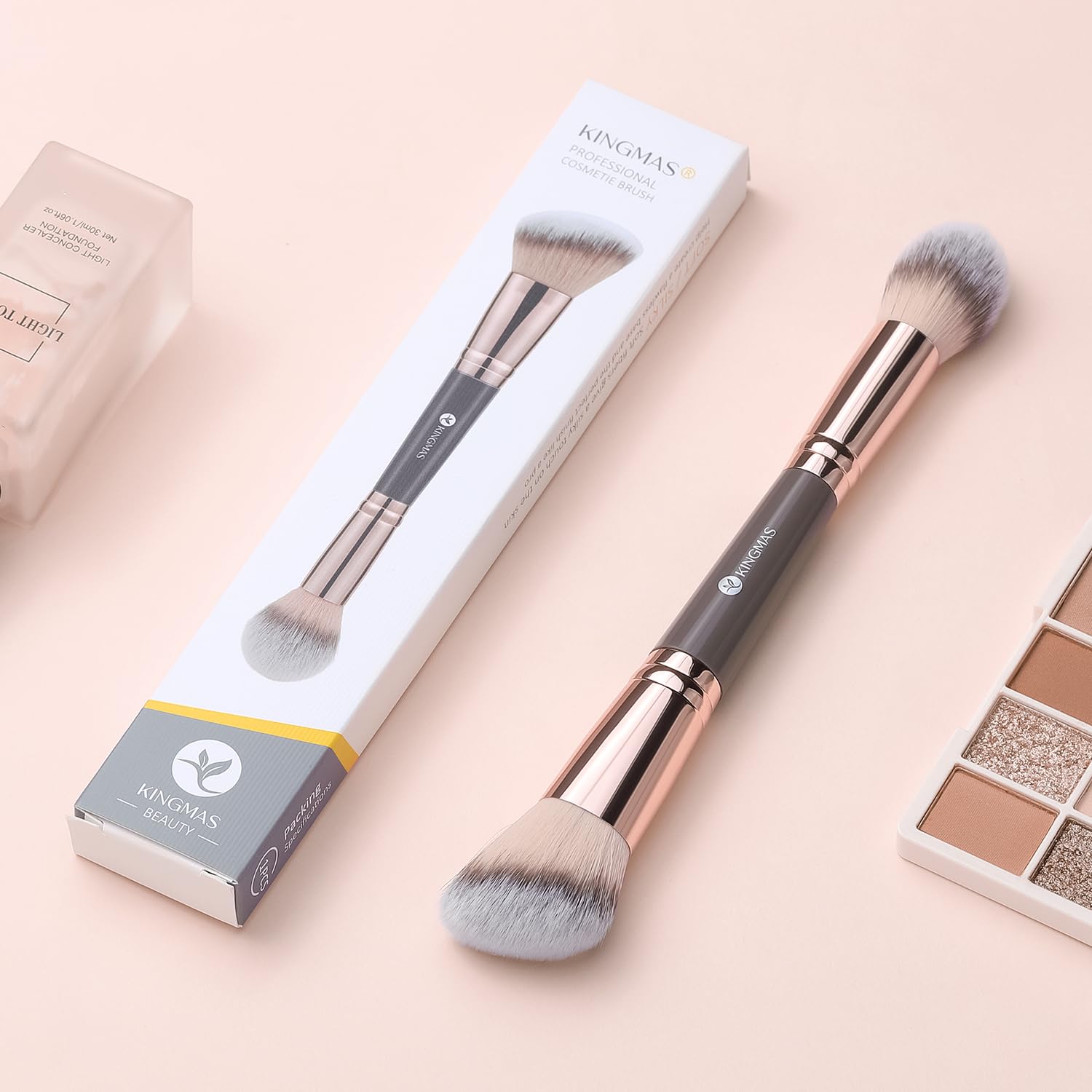 KINGMAS foundation brush 195 mm length offers comfortable control