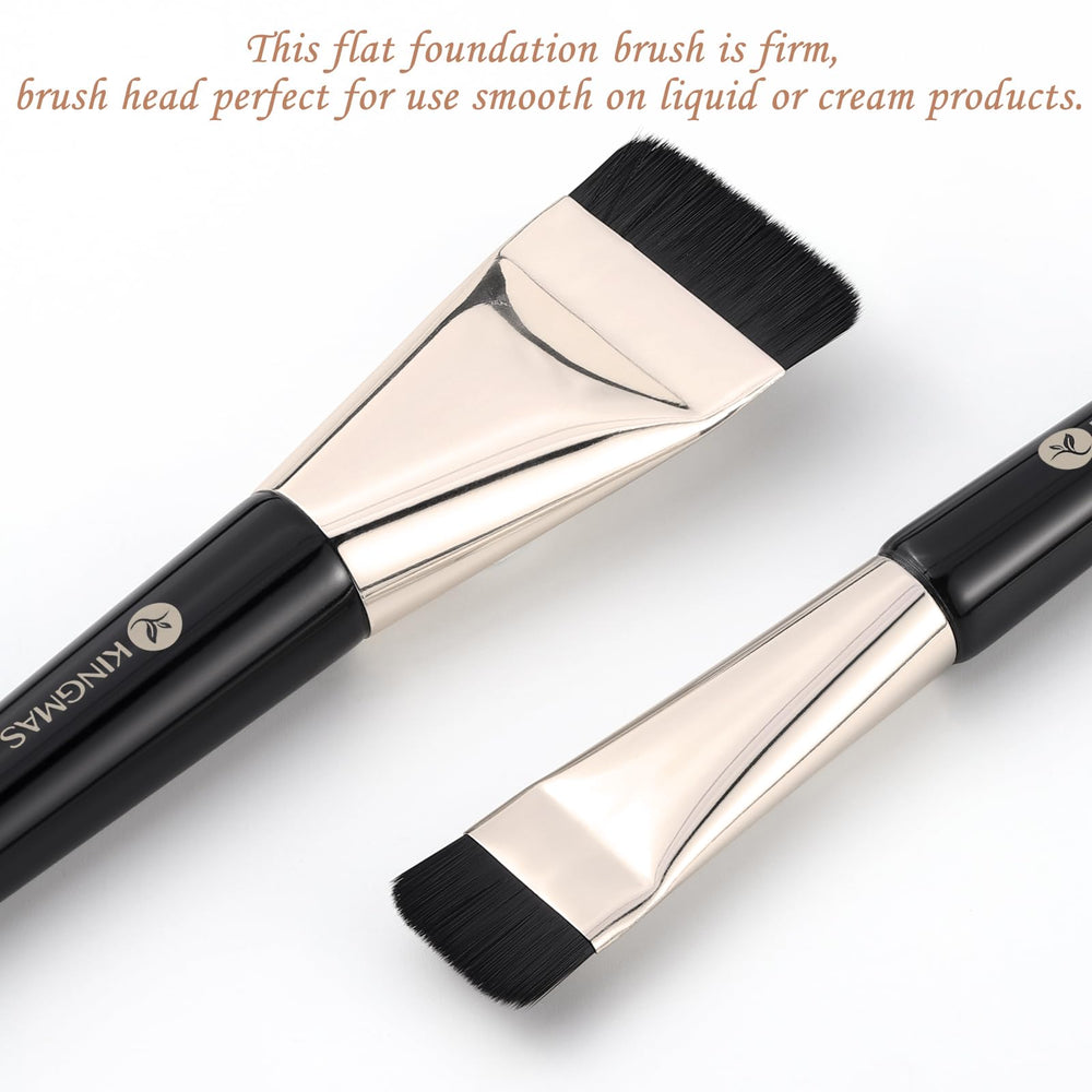 KINGMAS liquid foundation blending brush delivers even coverage with less absorption.