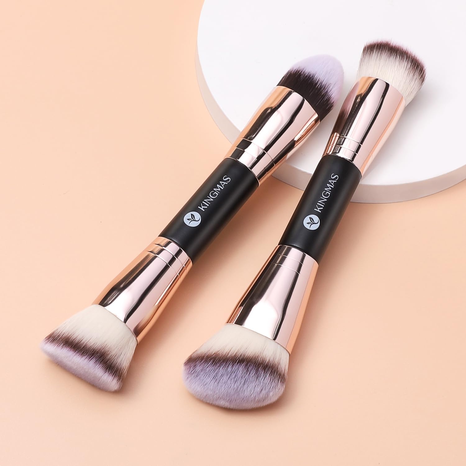 Kingmas multifunctional face brush set for foundation, powder, and buffing.
