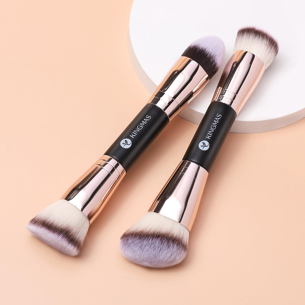 Kingmas multifunctional face brush set for foundation, powder, and buffing.