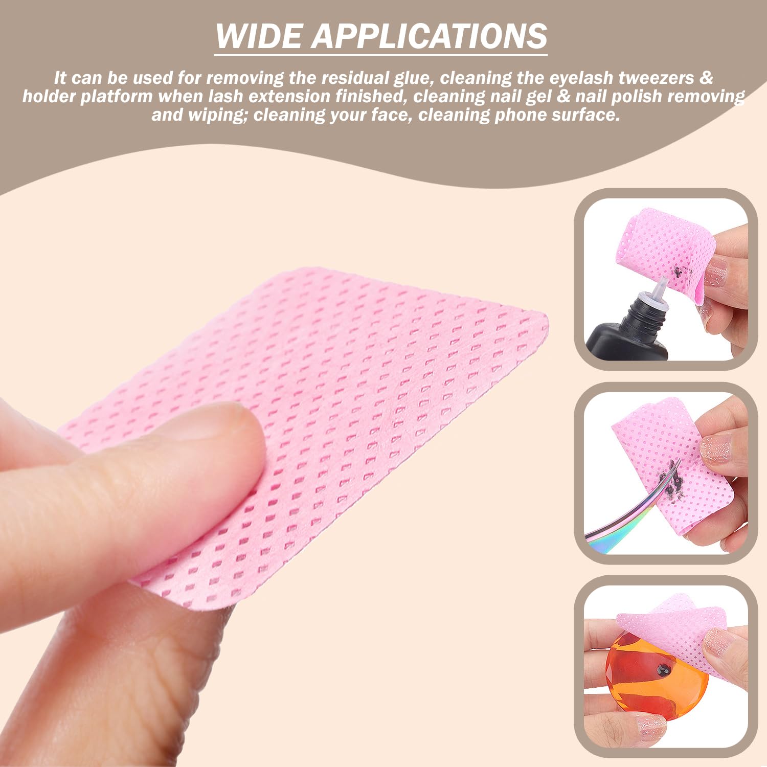Three-layer design supports quick cleaning on dry or wet surfaces.