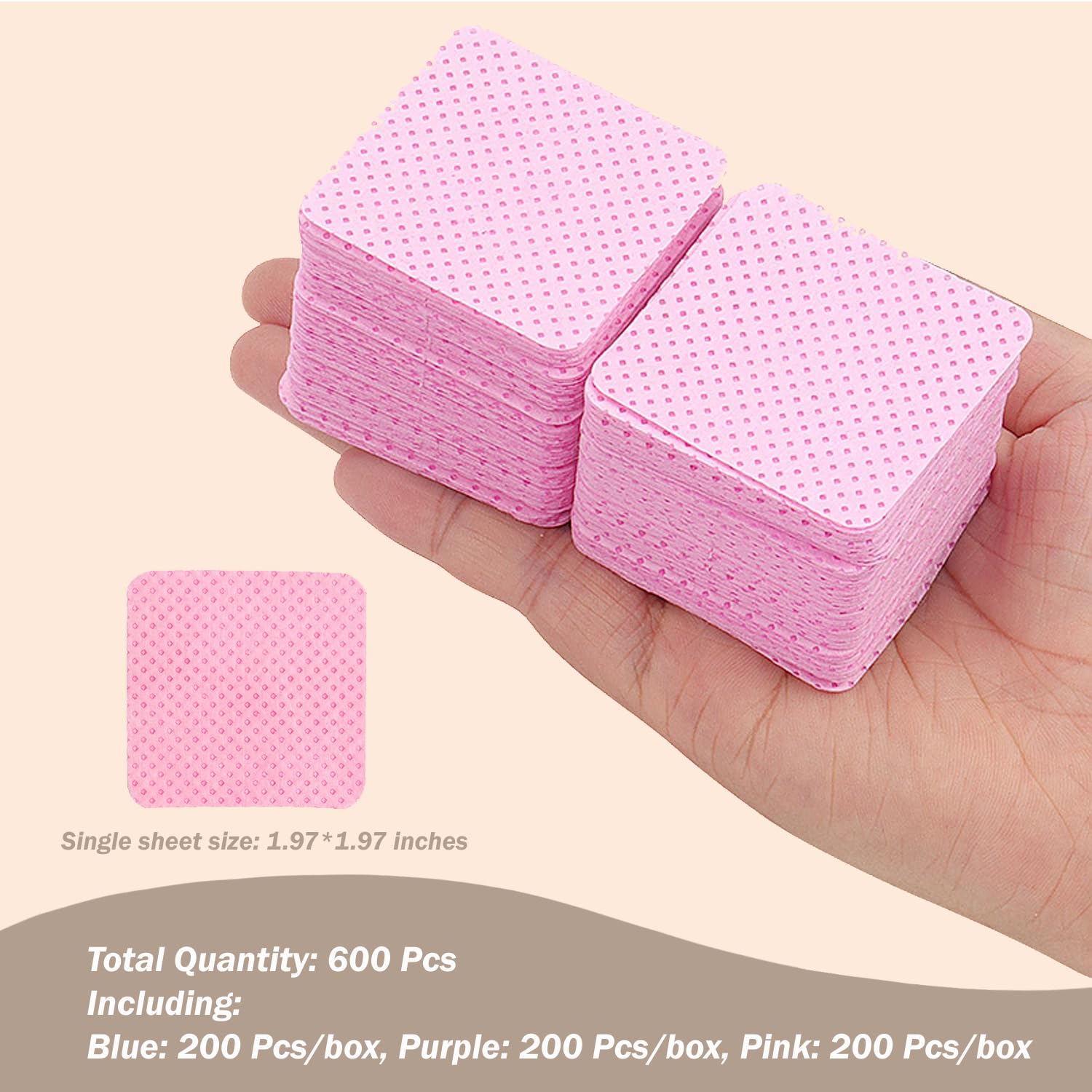 Wipes are ideal for wiping base coats, top coats, and gel surfaces during manicures.
