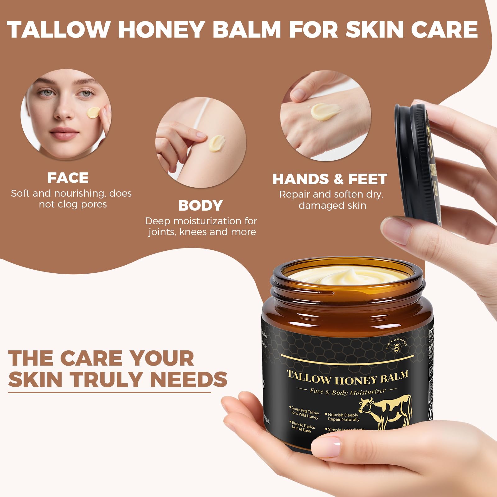 KINGMING bálsamo textura aplicable en rostro con absorción rápida y sin brillo.