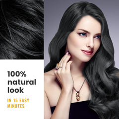 KINGMING Hair Color Shampoo application shot showing easy use