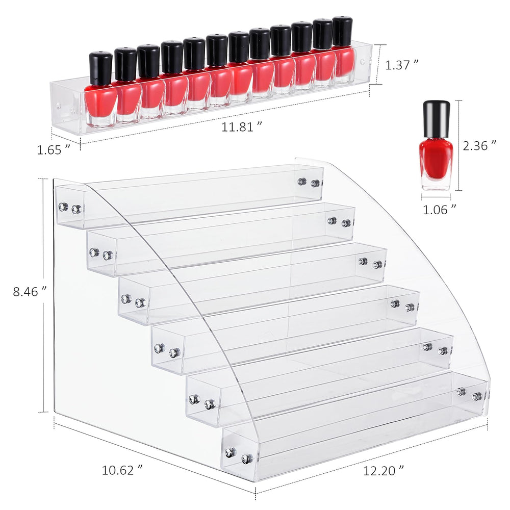 KINGROW acrylic display rack shows colors clearly with maximum visibility for quick picks.