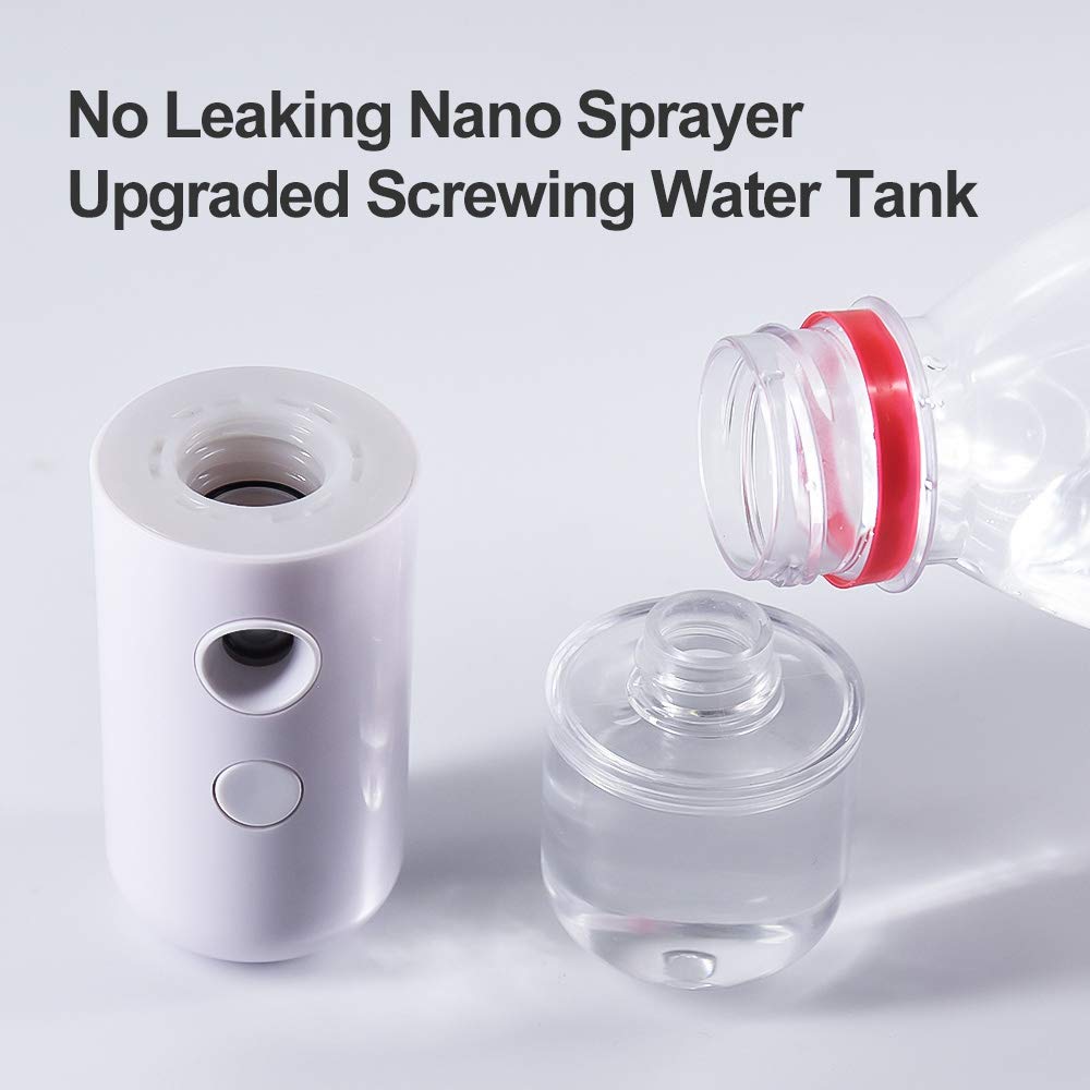Includes two misters and USB cables for convenient charging