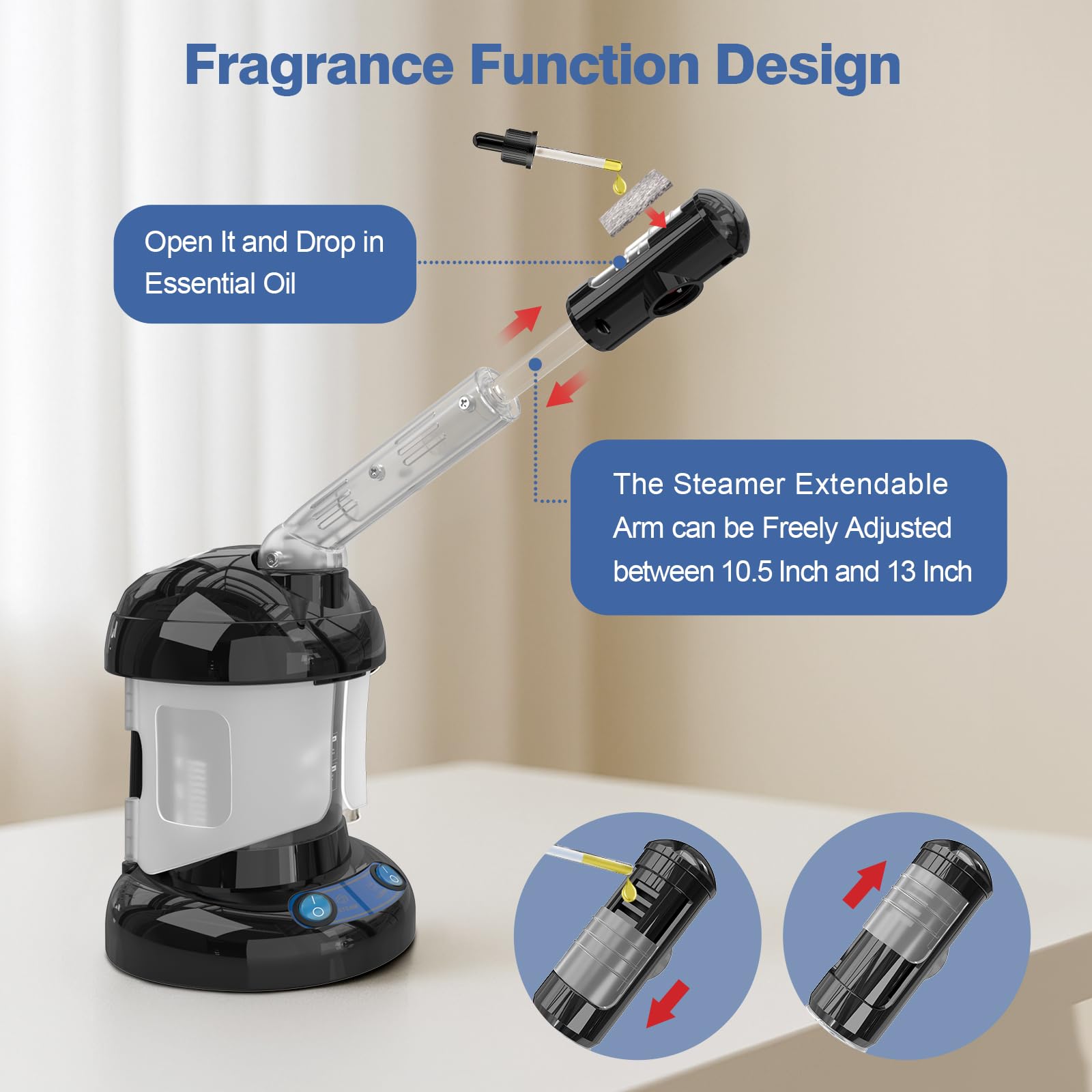 Kingsteam aromatherapy diffuser lets you add calming scents during sessions
