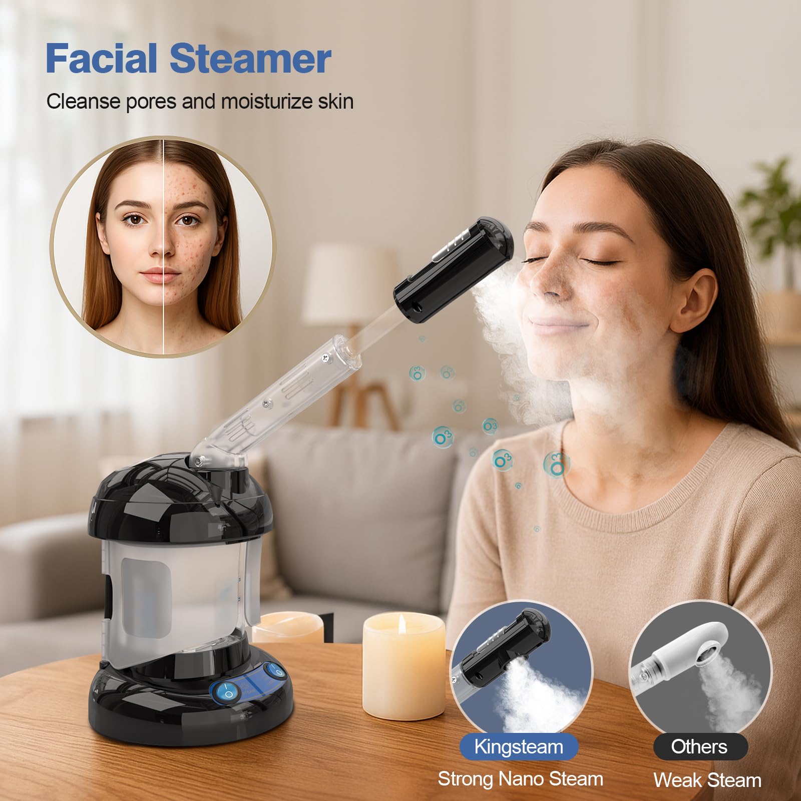 Kingsteam 2in1 device uses PTC ceramic heating for consistent vapor