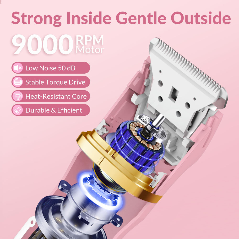 KINGTEE bikini trimmer in IPX7 waterproof wet-dry mode for shower grooming.