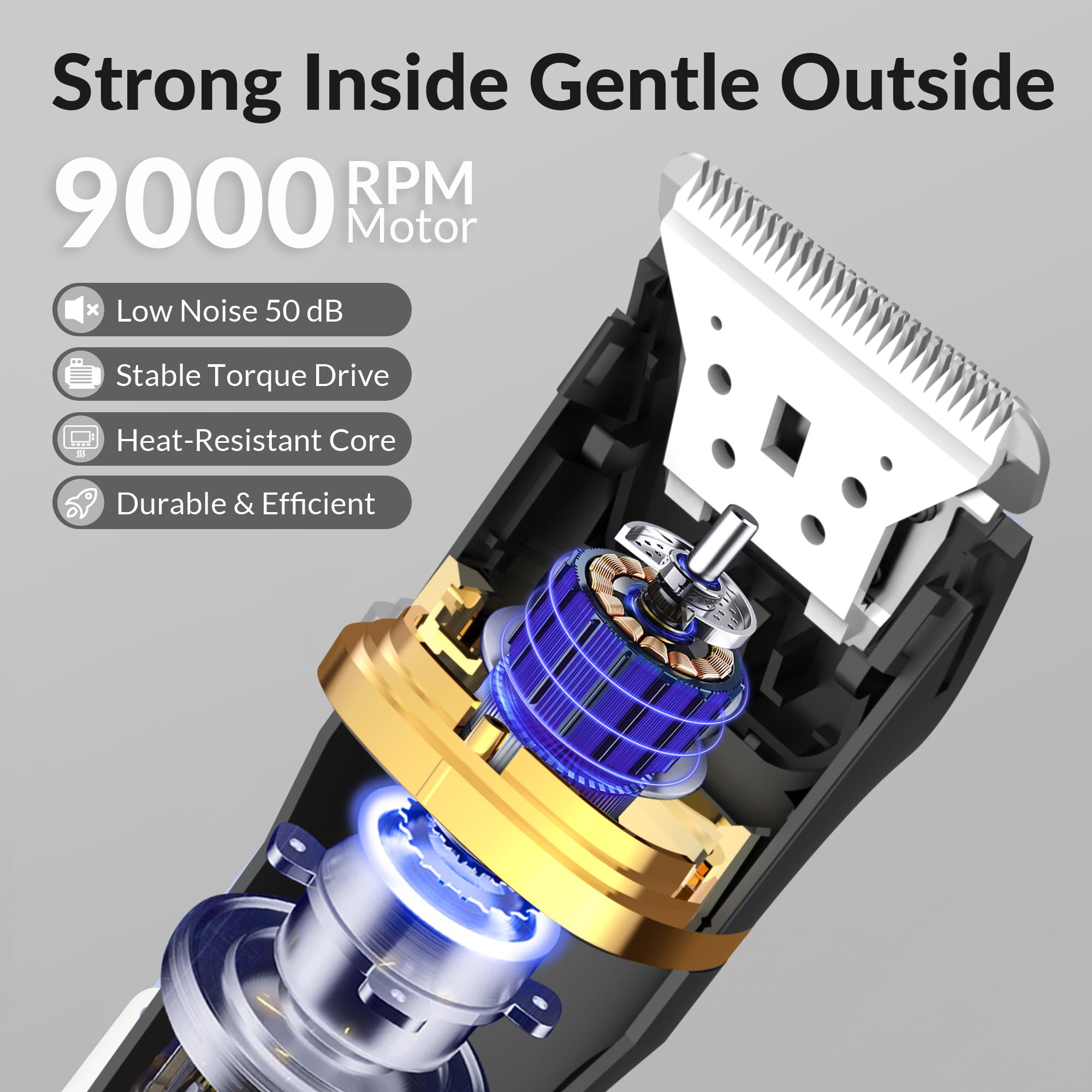 KINGTEE waterproof shaver for use in the shower.