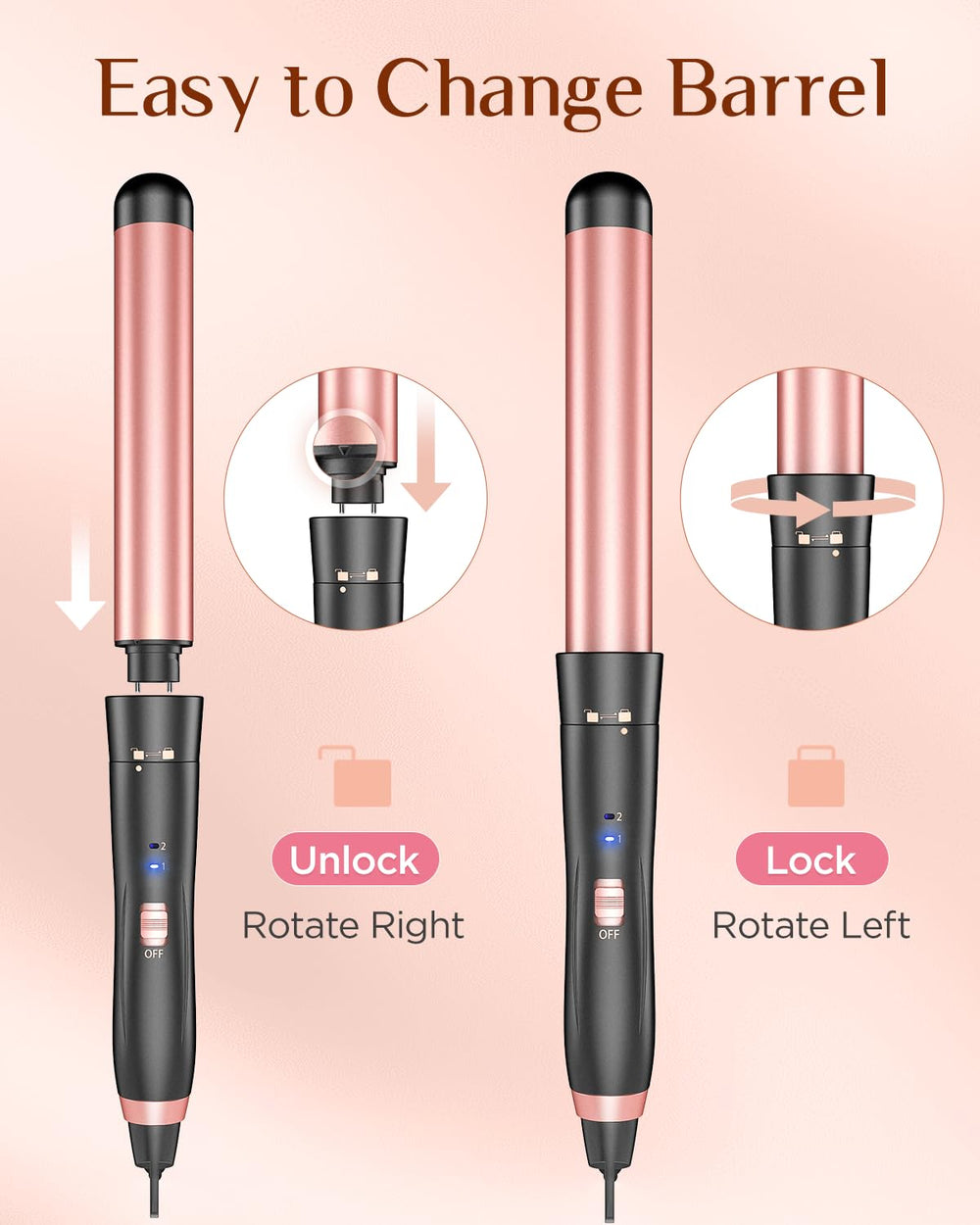 Kinked dual-voltage travel design supports styling worldwide