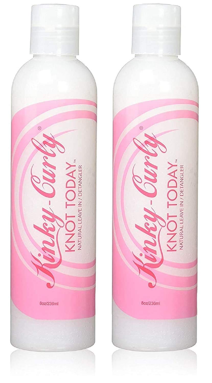 Kinky-Curly Knot Today leave-in detangler bottle eases detangling for curly hair