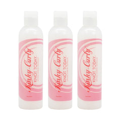 Kinky Curly Knot Today leave-in detangler cream, pack 3, helps tame knots and reduce frizz.