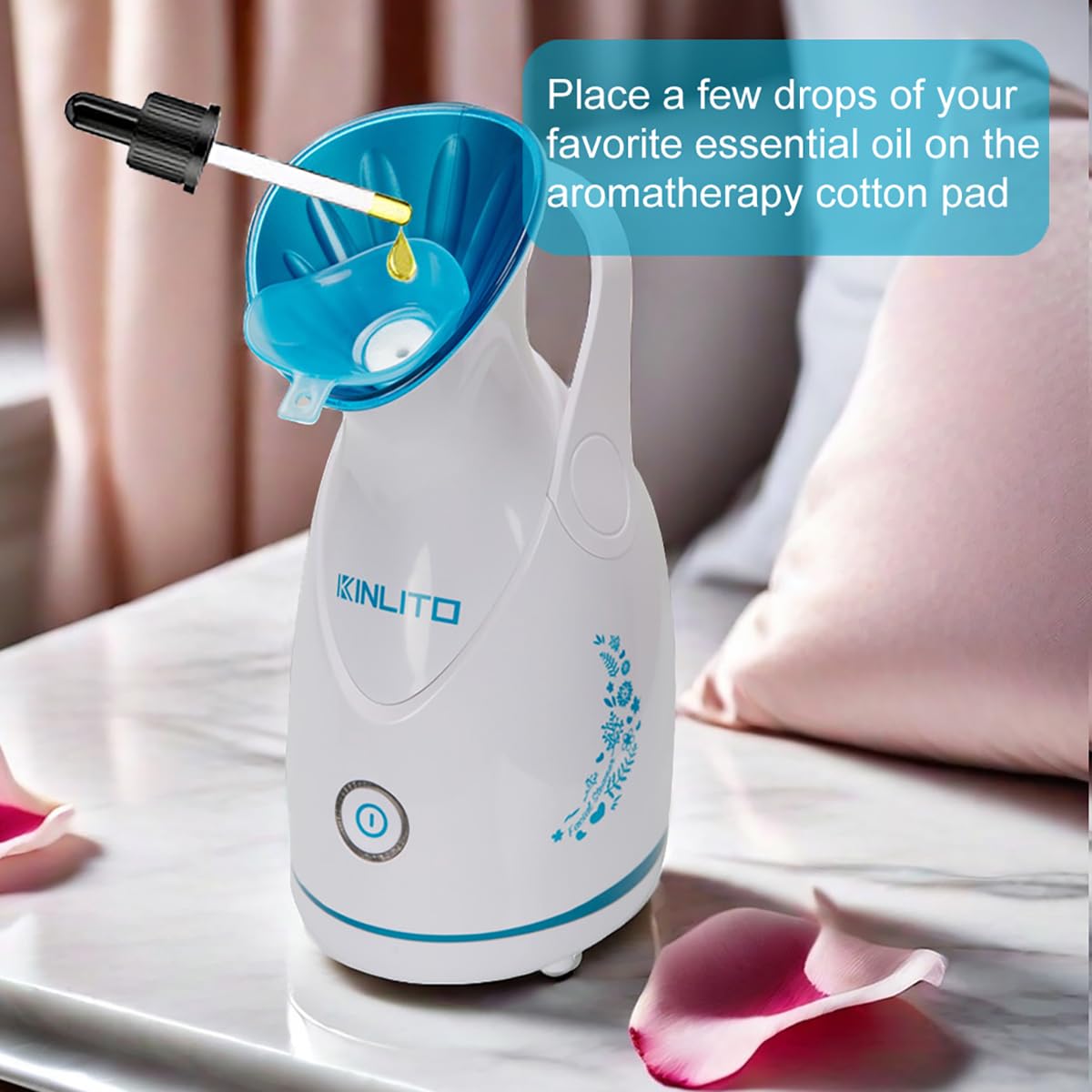 Kinlito aromatherapy zone with aroma funnel for relaxation.