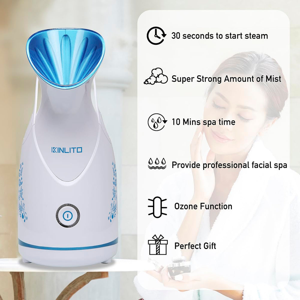 Kinlito portable steamer designed for home or travel.