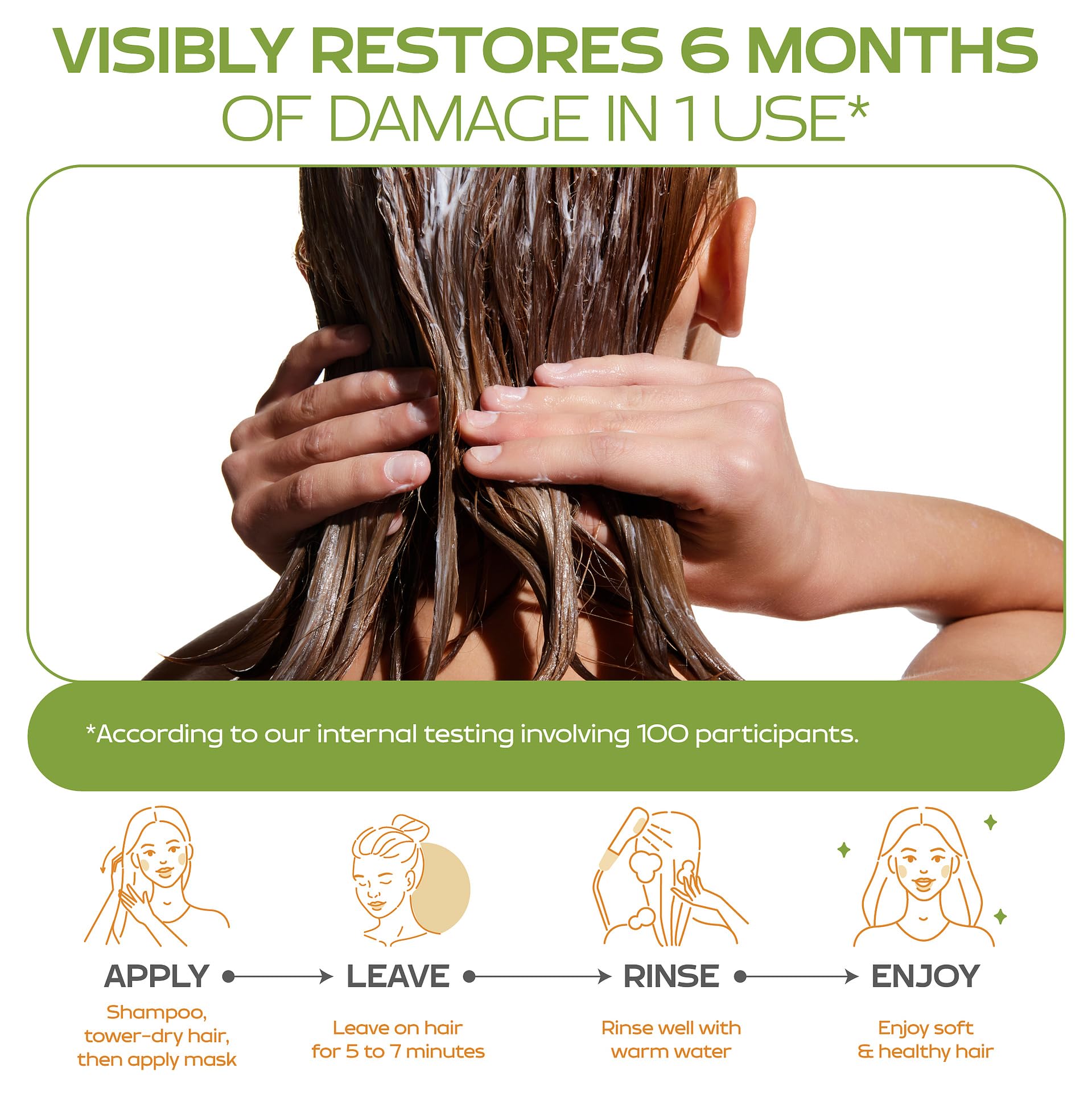 Kinpur Keratin Hair Mask leaves hair silky with natural shine