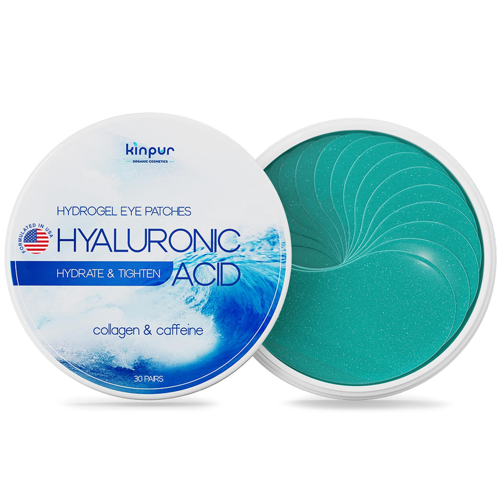 Parches Kinpur ojos azules con colágeno y cafeína para revitalizar la mirada.