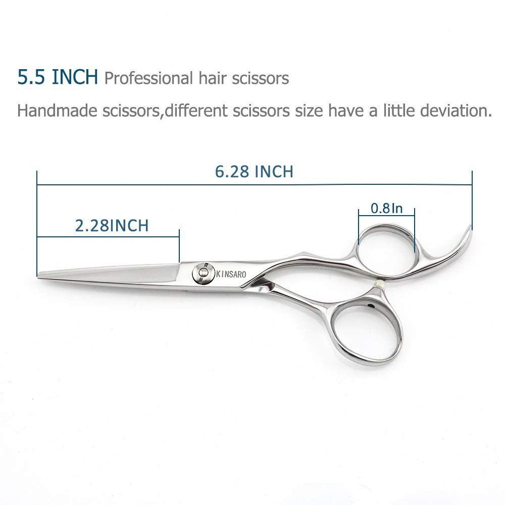 KINSARO 440C high-carbon steel blades close-up showing edge quality.