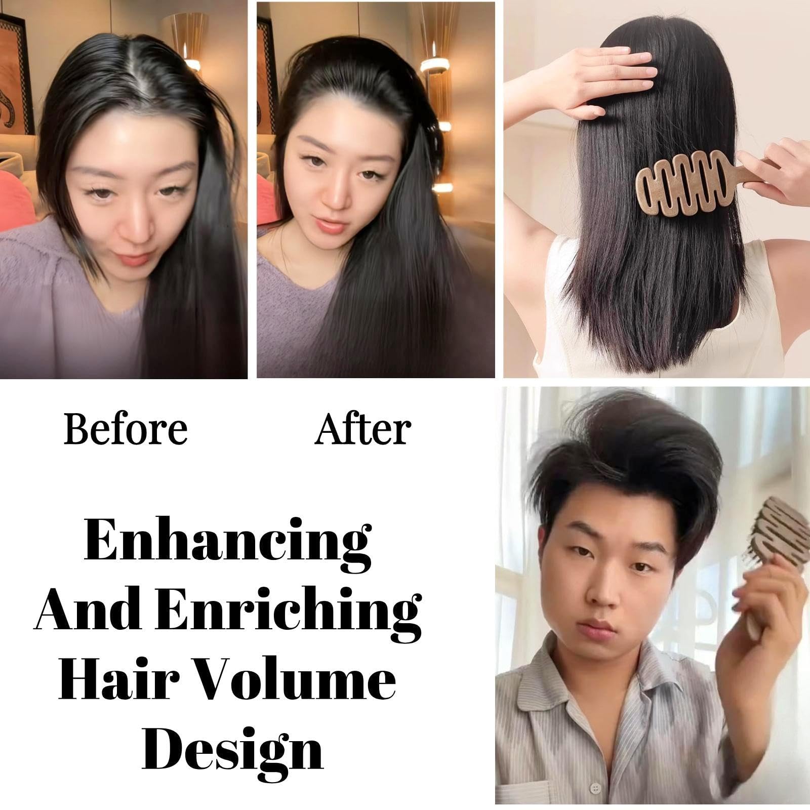 KINTEGOOD boar bristles reducing static for smoother hair.