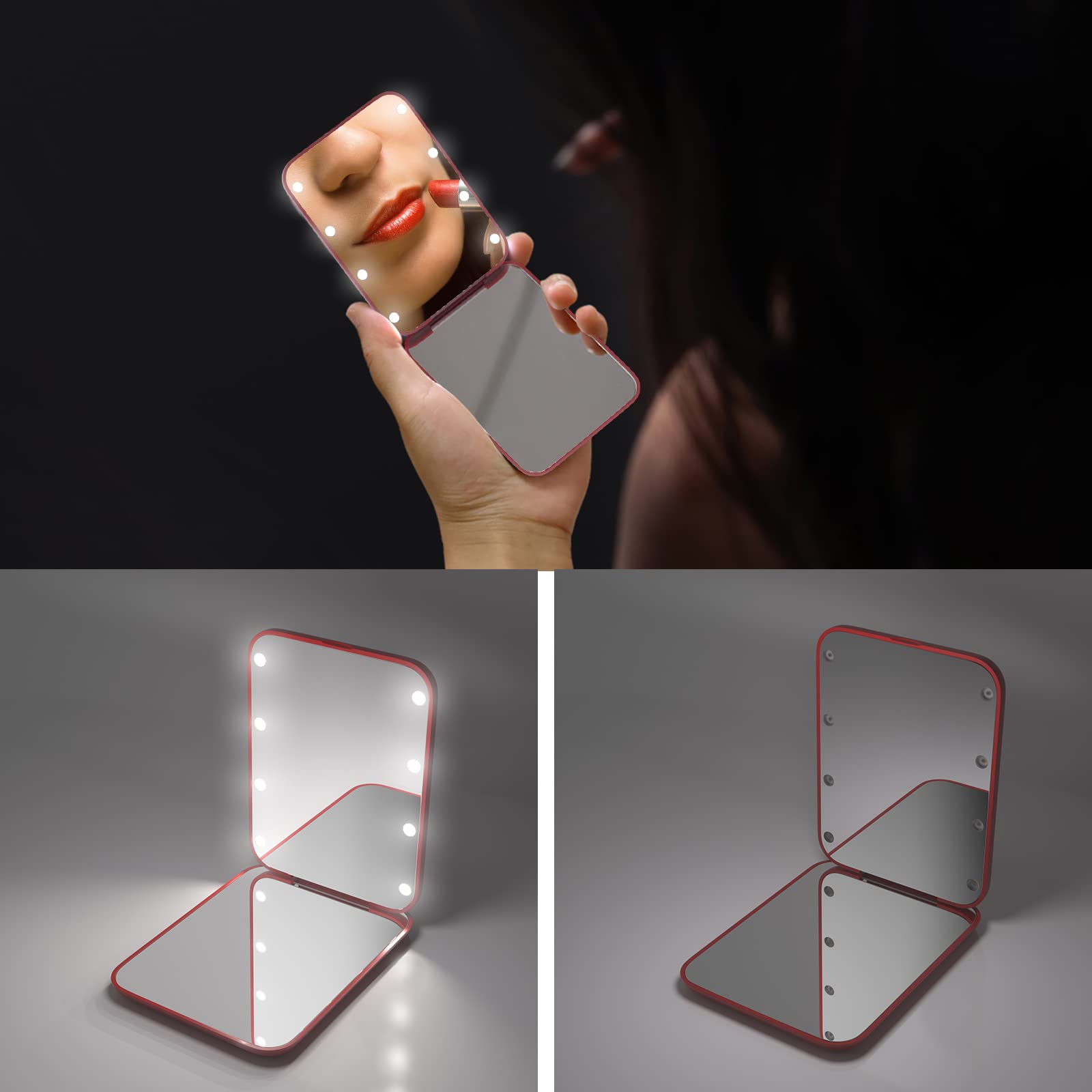 Kintion LED travel mirror provides daylight-like illumination on the go