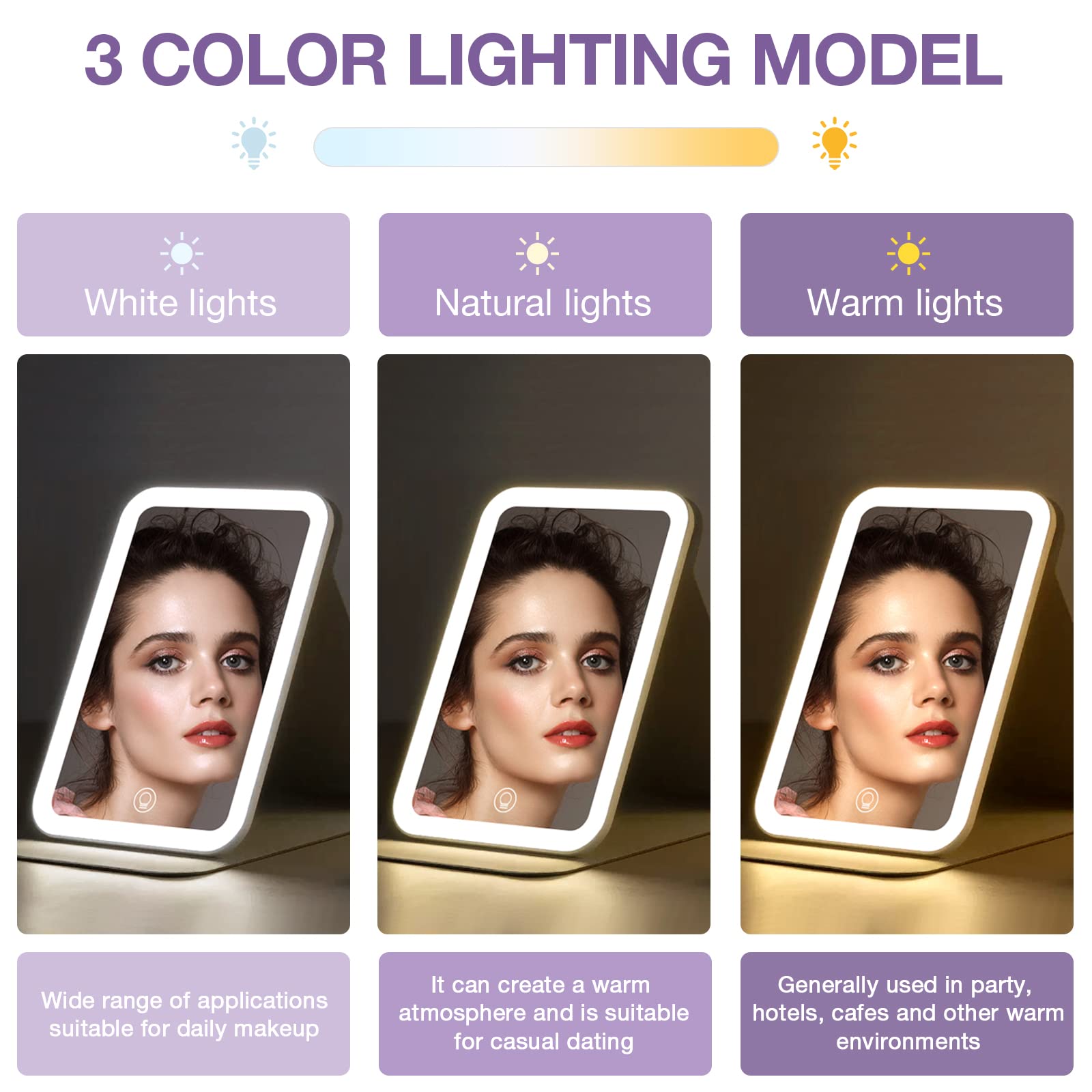 Kintion mirror with 360-degree rotation for versatile orientation.