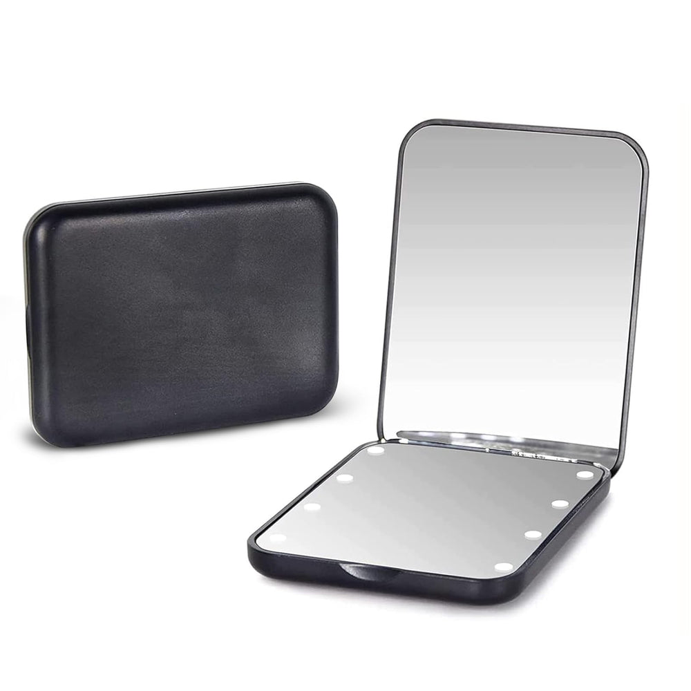 Kintion Pocket Mirror, 2-sided compact design for precise makeup viewing on the go