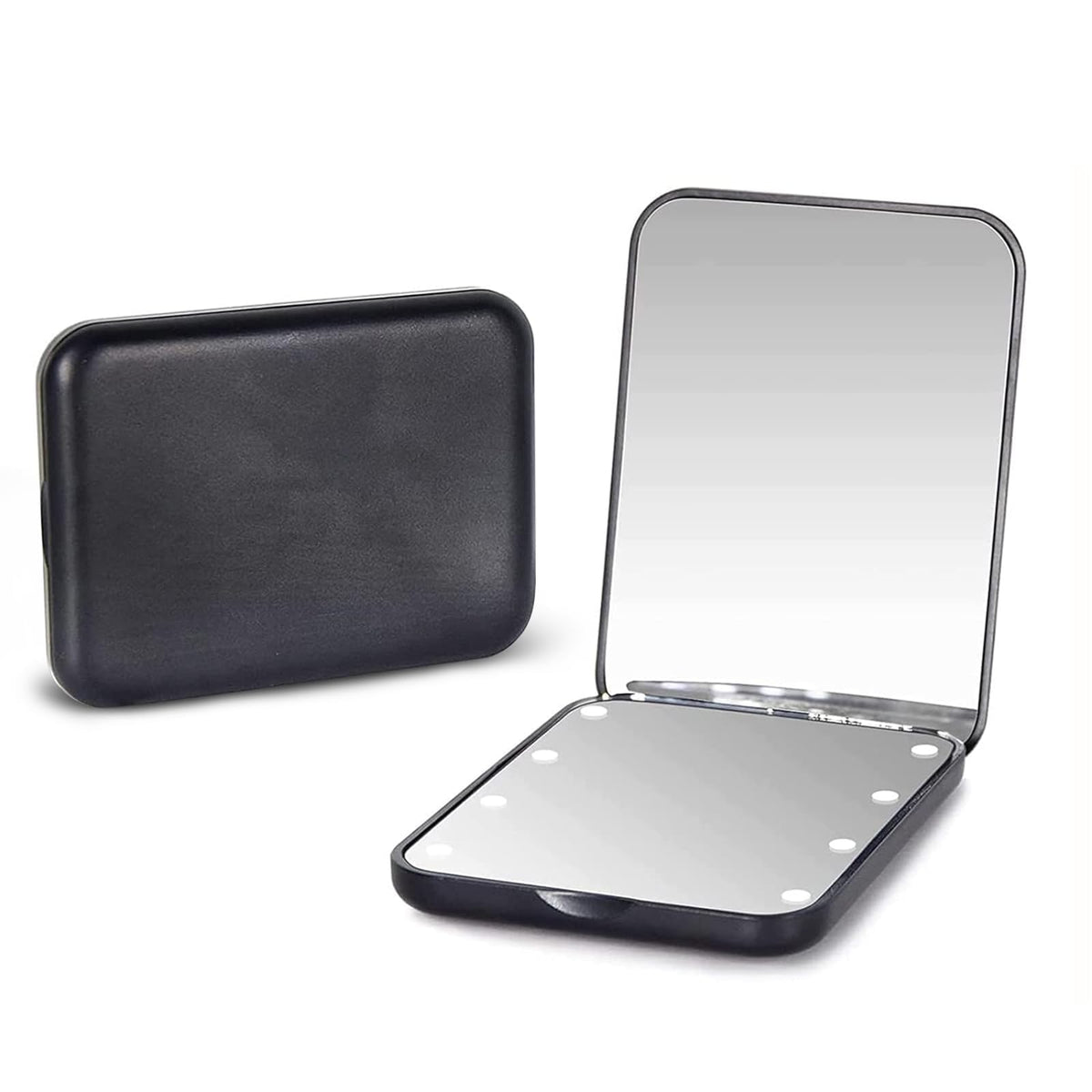 Kintion Pocket Mirror, 2-sided compact design for precise makeup viewing on the go