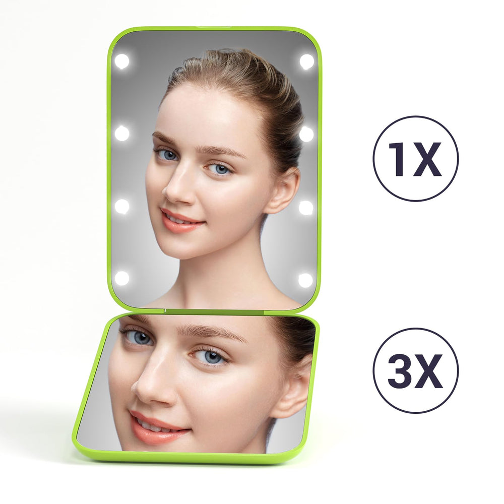 Kintion Pocket Mirror folding design shown as a compact travel companion.