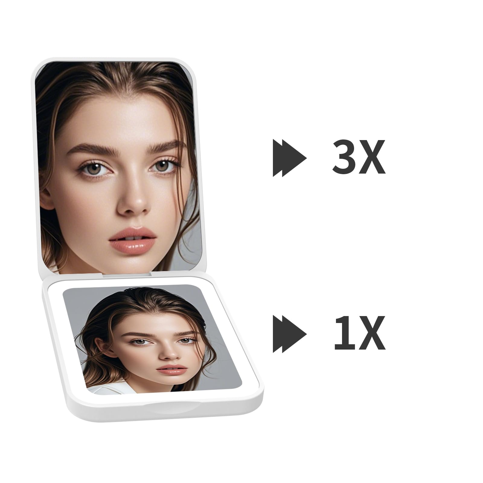 Kintion Pocket Mirror folding design for portable use anywhere
