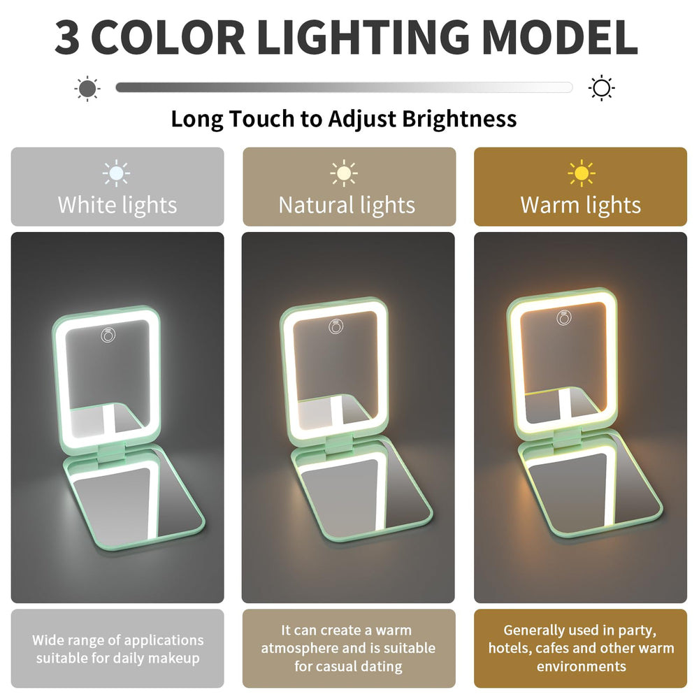 Kintion pocket mirror folding design for easy storage on the go