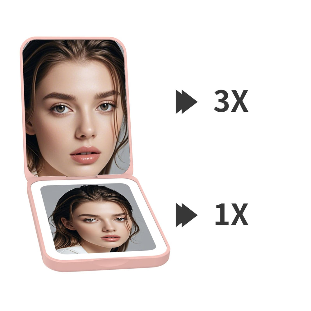 Kintion folding travel mirror ready for on-the-go touchups