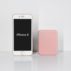 Kintion pocket mirror LED light on for daylight-like grooming on the go.