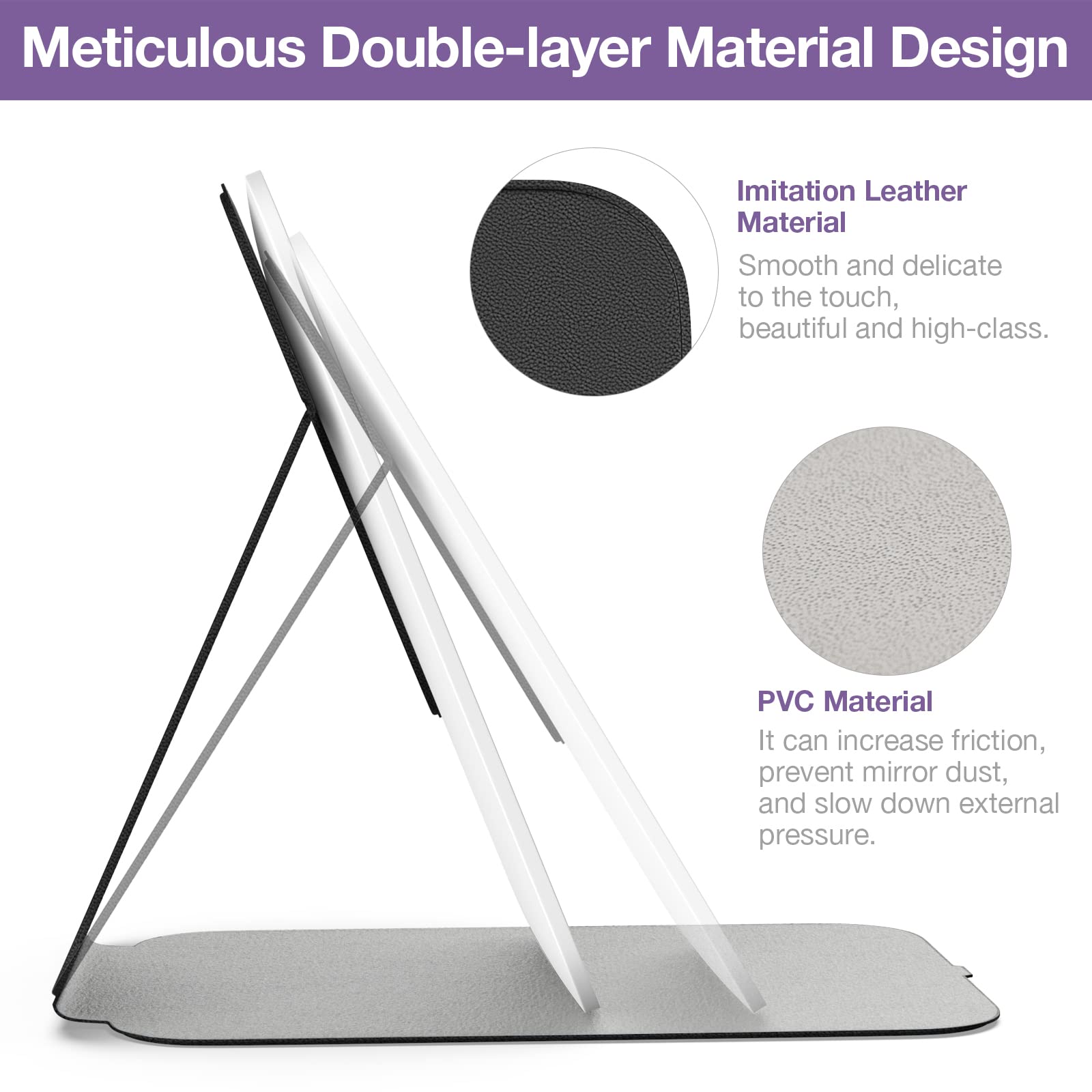 Kintion portable travel vanity mirror ideal for on-the-go touch-ups.