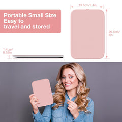 Kintion Travel Makeup Mirror shows 60 LEDs delivering bright, even lighting for precise makeup.