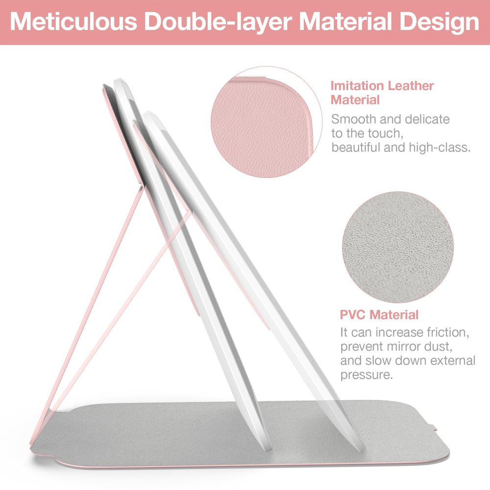 Kintion Travel Makeup Mirror portable design fits in bags for travel or daily use.