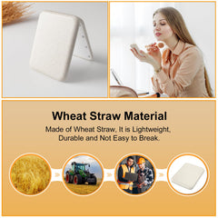 Kintion wheat straw compact mirror 3x magnification for close-up checks