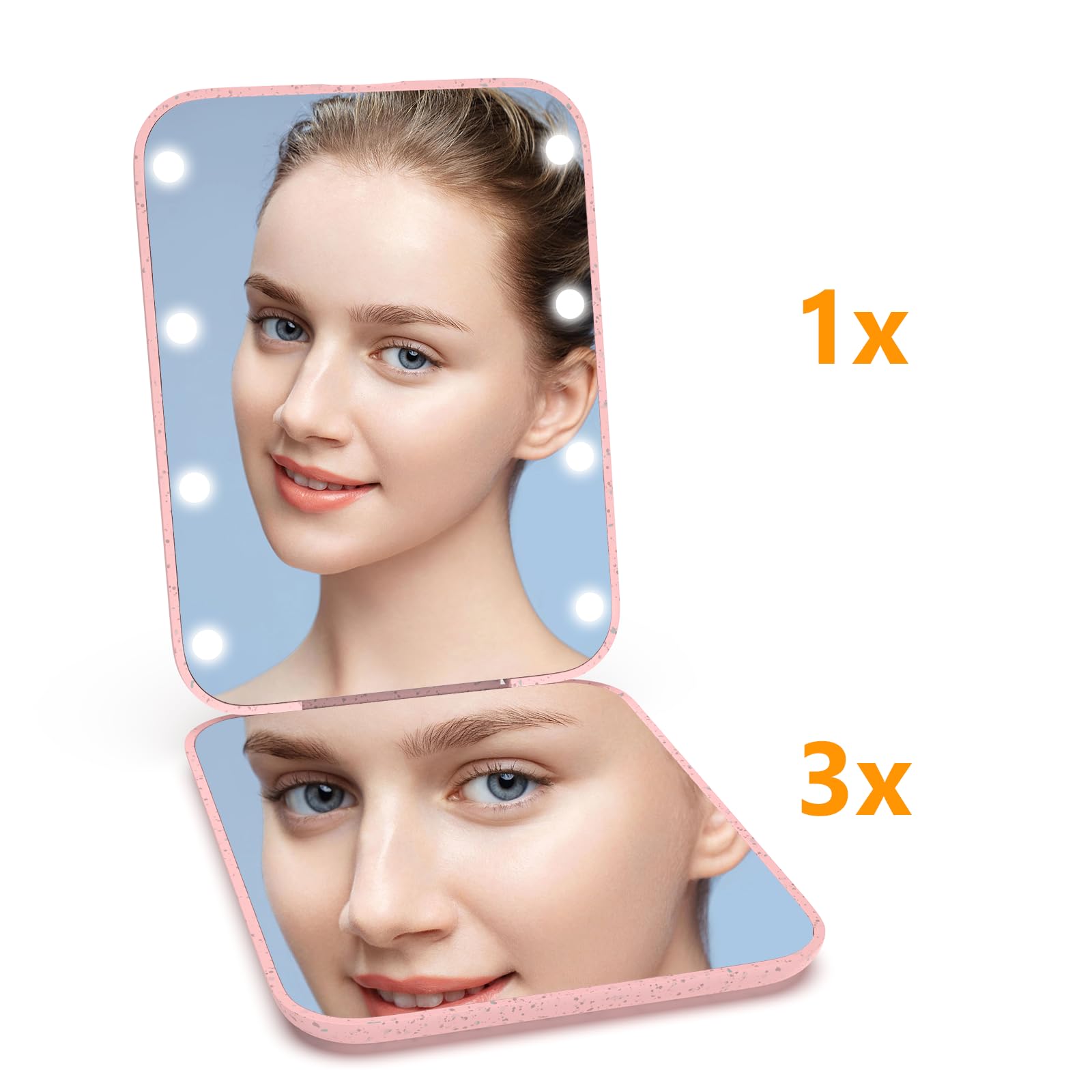 Kintion gift-ready wheat straw mirror ideal for birthdays and holidays.