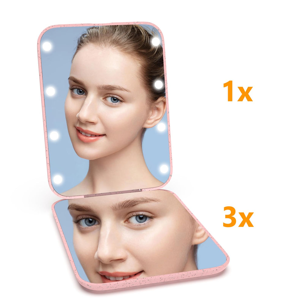 Kintion gift-ready wheat straw mirror ideal for birthdays and holidays.
