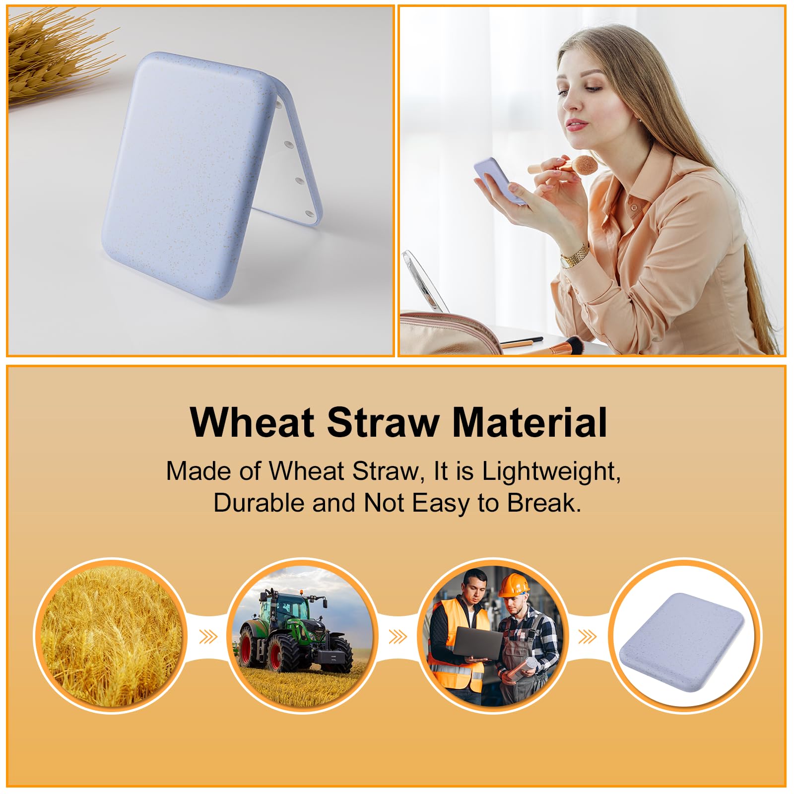 Kintion magnetic switch mirror opens smoothly with one hand.