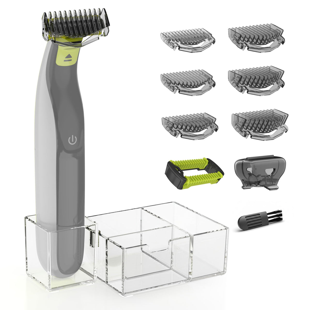 KIONCARE Guards Kit Plus with six guide combs for precise beard and body grooming