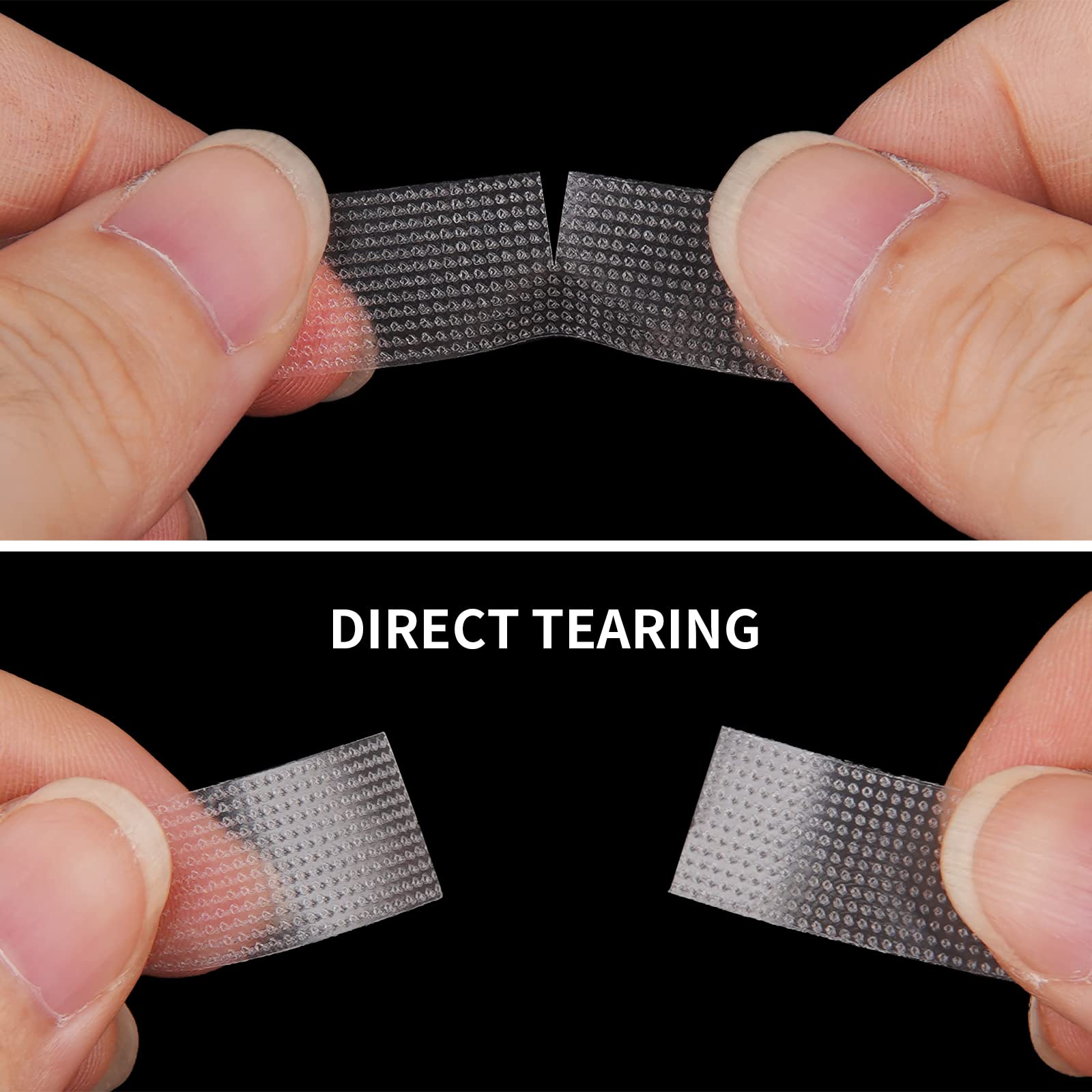 Kirecoo easy-tear lash tape, customizable length for any lash line.