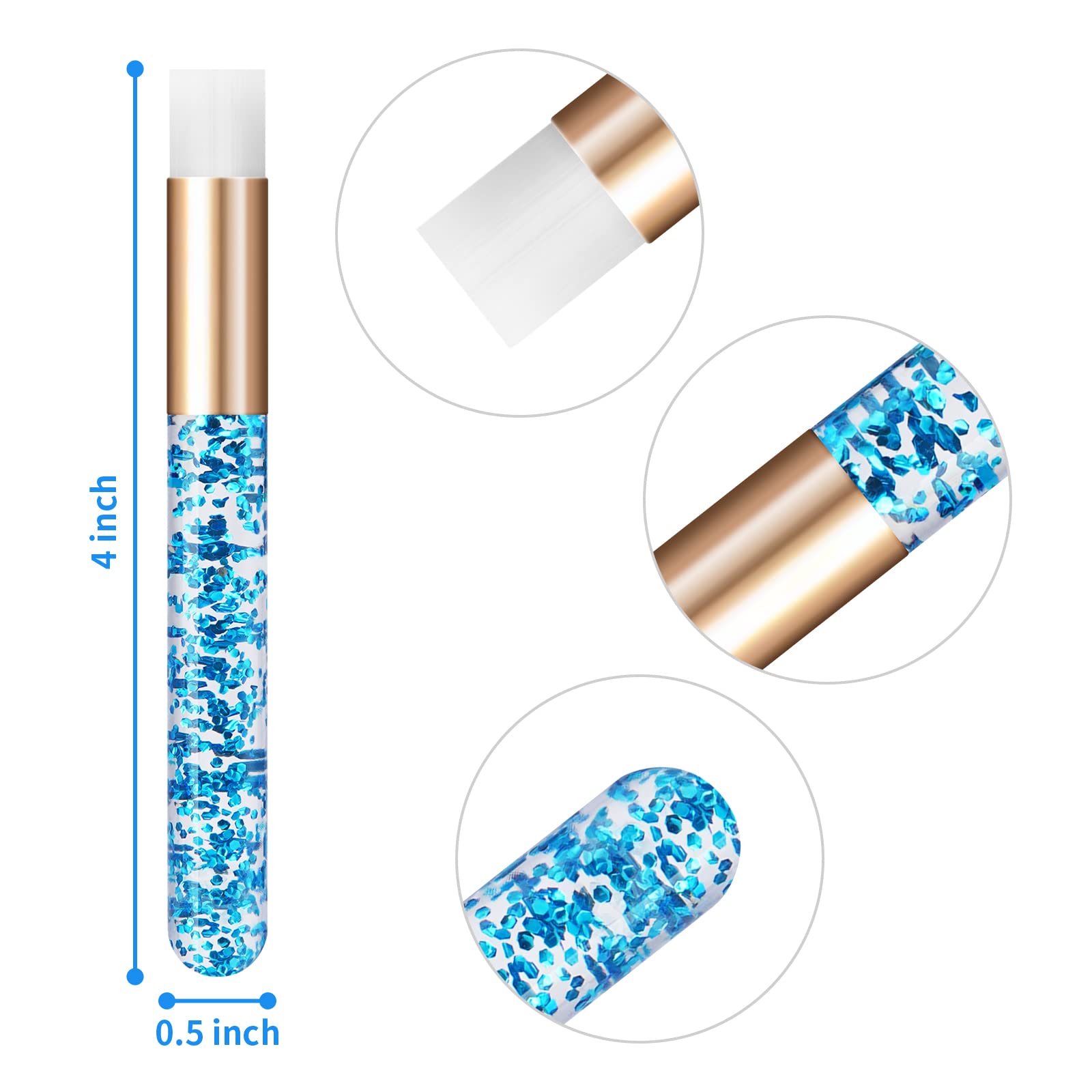 Kirecoo lash shampoo brush blue set removes makeup residue and oils