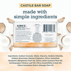 Kirk’s Castile barra piel sensible; limpieza suave y delicada.