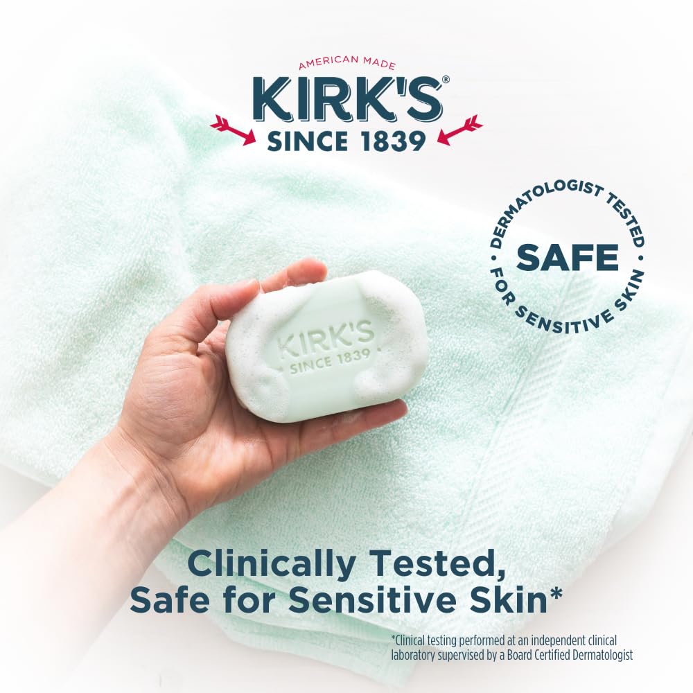 Kirks Castile Jabón para piel sensible, uso diario.