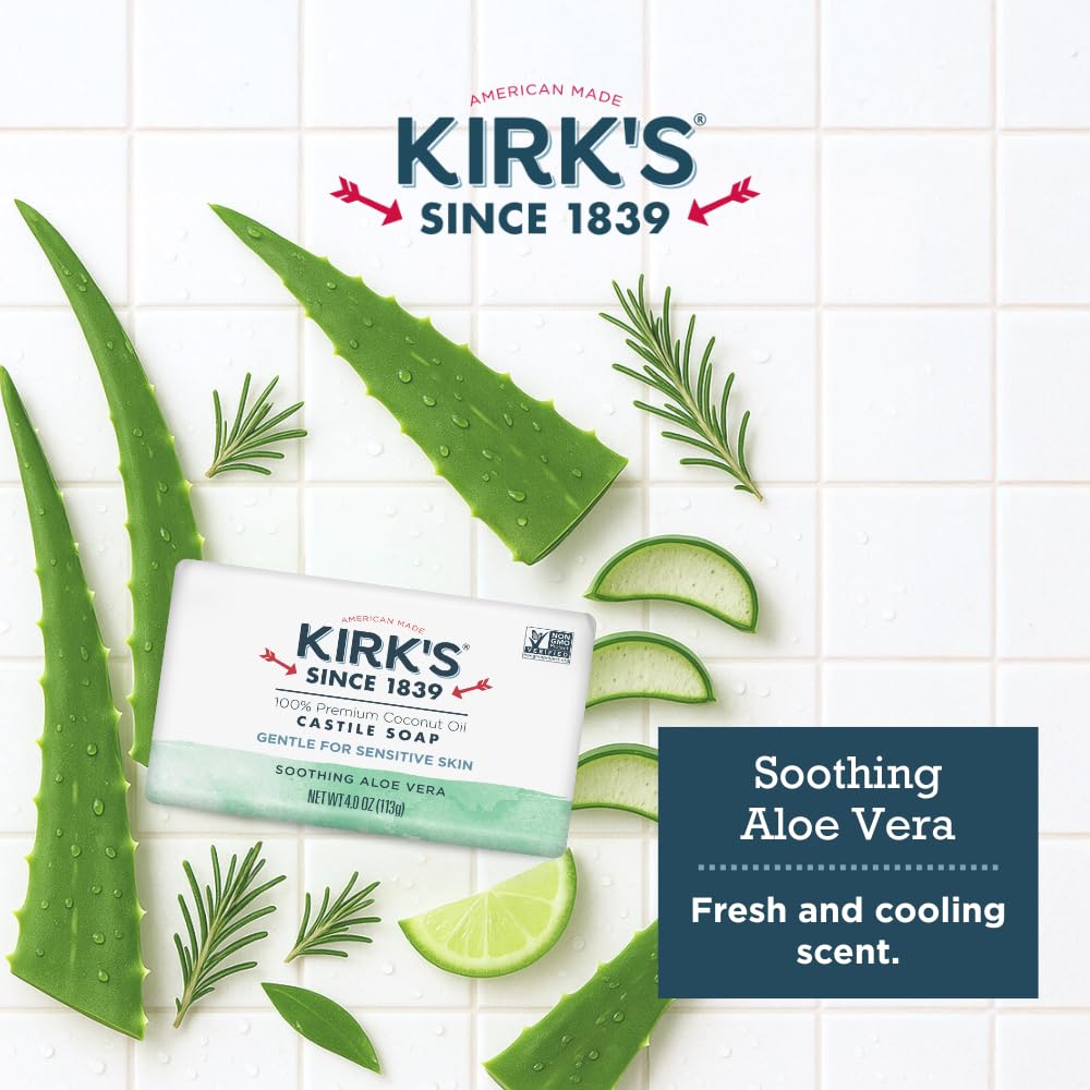 Kirks Castile Jabón vegano y sin OGM.