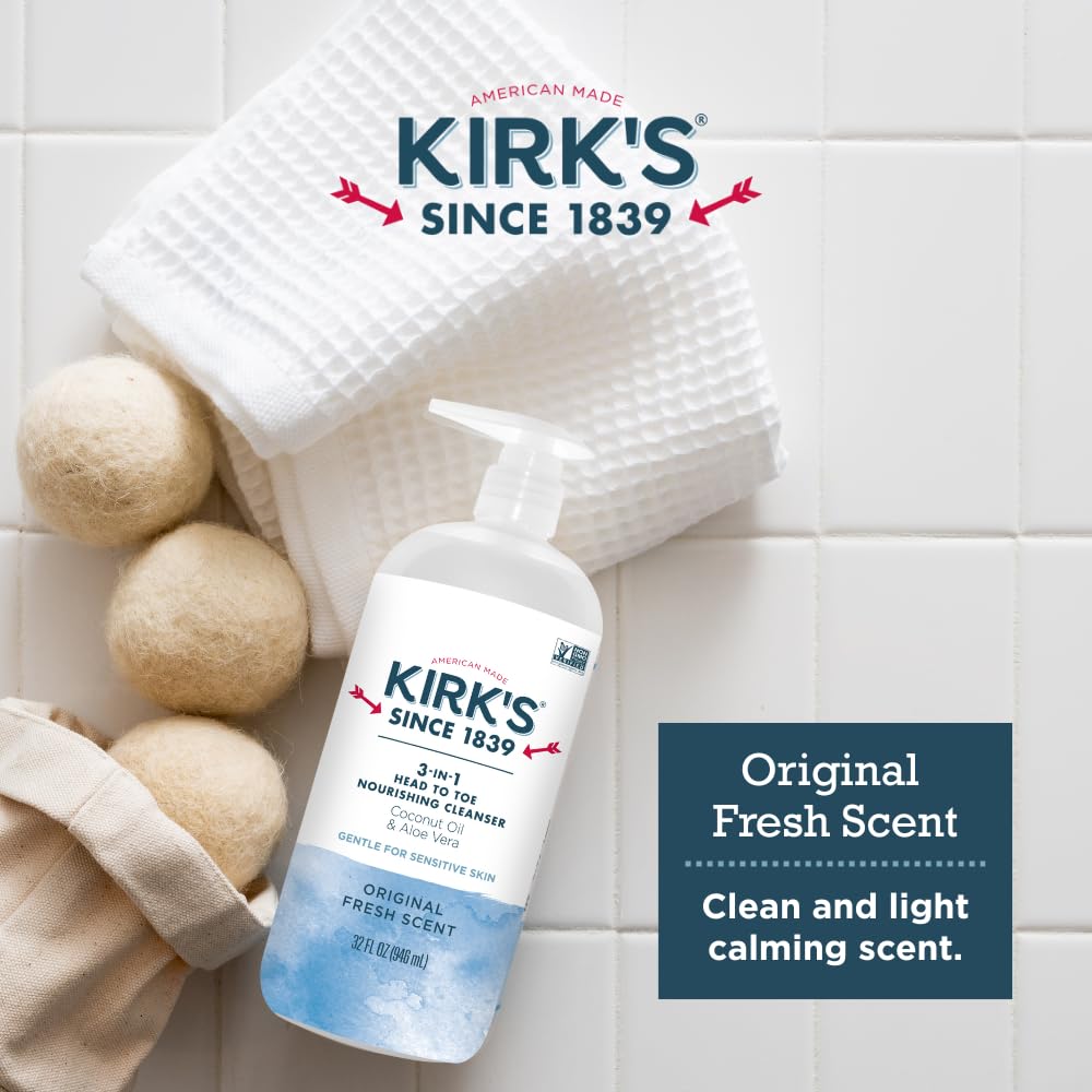 Kirk's original fresh scent bottle on display
