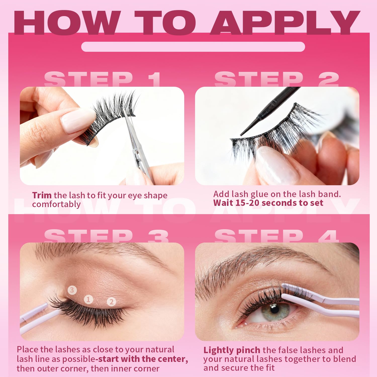 Kiromiro 14mm cat-eye wispy lashes offering subtle drama.