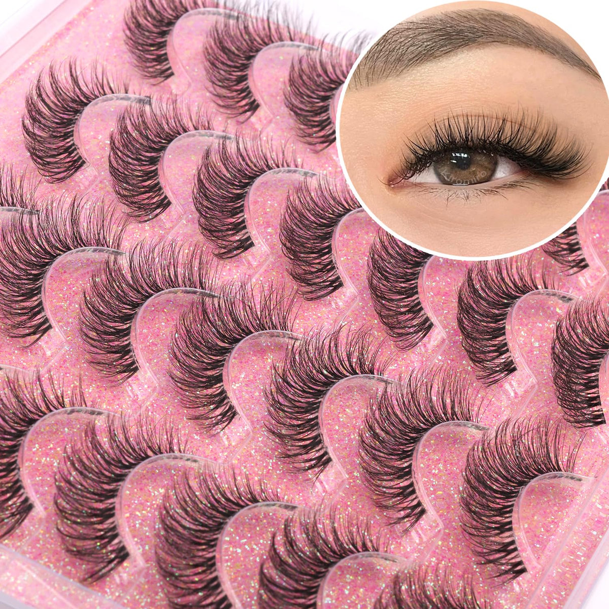 Kiromiro 14mm lashes with natural wispy look for daily definition